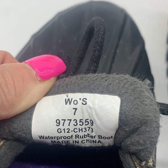 Sperry Plaid Short Duck Boot Size 7. SPR2986 - Picture 8 of 9